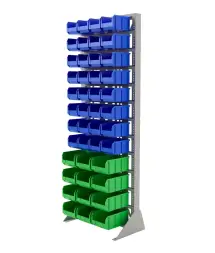 Стойка Стелла-техник односторонняя D1-00-08-04 с ящиками, 2020х735 мм