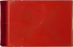 Ящик (лоток) пластиковый сплошной, 500x310x200 мм, 31 л, красный [5005]