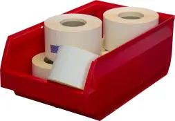 Ящик (лоток) пластиковый сплошной, 500x310x200 мм, 31 л, красный [5005]