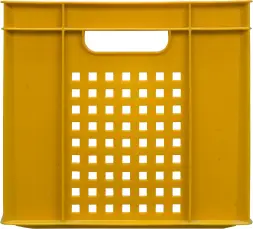 Ящик пластиковый перфорированный, 400x300x270 мм, 25 л, зеленый [303-1]