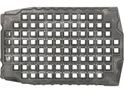 Ящик пластиковый перфорированный, 540x360x260 мм, 38 л, черный [105]