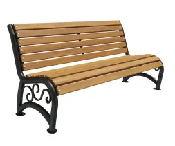 Скамейка стальная «Афина УНИ» 3,0 м (3 опоры)