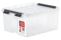 Контейнер с крышкой и клипсами Rox Box Original, 2.5л, 210x170x95 мм, прозрачный