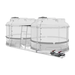 Комплект ПОЛНОГО слива с кранами G3 на две емкости TRF