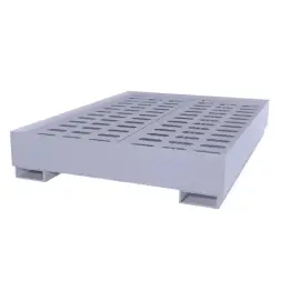 Металлический поддон для бочек ПДМ-02 1000x850x300 мм Серый