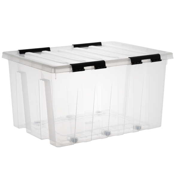 Контейнер с крышкой и клипсами Rox Box Original, 120 л, 740x565x410 мм, прозрачный в Нижнем Новгороде