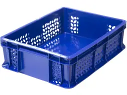 Ящик пластиковый сплошной, 400×300×120 мм, 10.6 л, белый [701.02.02 м]