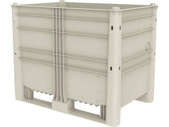 Крупногабаритный сплошной пластиковый контейнер EcoLine, 1200х800х950 мм, серый [EcoLine-650]