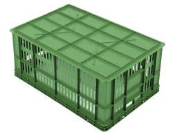 Пластиковый ящик под овощи 600х400х260 с перфорацией стенок