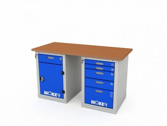 Верстак ДВК с 2 тумбами WOKER PRO 2205.1500